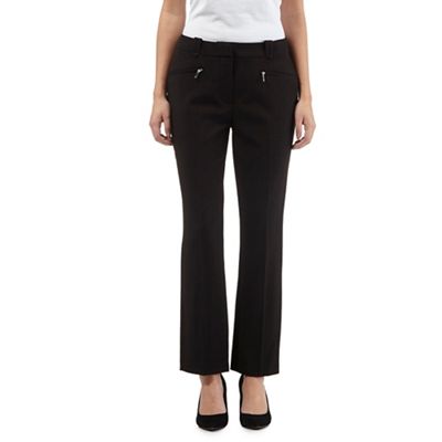 The Collection Black slim leg zip pocket trousers